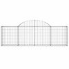 vidaXL Gabion Basket Set of 13 Silver Galvanized Steel