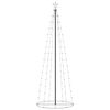 vidaXL Christmas Tree Warm White PVC, metal 2 x 6 ft Foldable