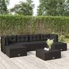 vidaXL Garden Lounge Set Black