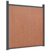 vidaXL Fence Panel WPC Brown 70.9x73.2"