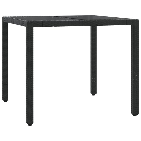 vidaXL Garden Dining Set Black, Cream White