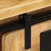 vidaXL TV Cabinet Natural Mango Wood Solid Mango Wood Sliding Components