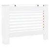 vidaXL Radiator Covers 2 pcs White 44.1"x7.5"x32.1" MDF