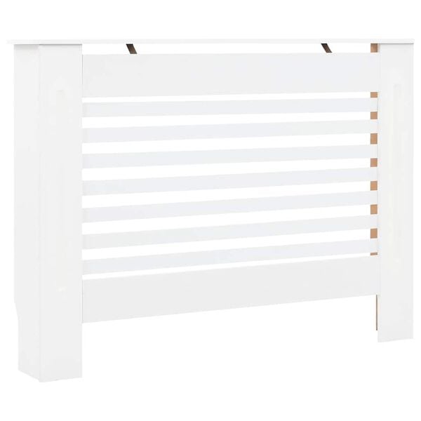 vidaXL Radiator Covers 2 pcs White 44.1"x7.5"x32.1" MDF