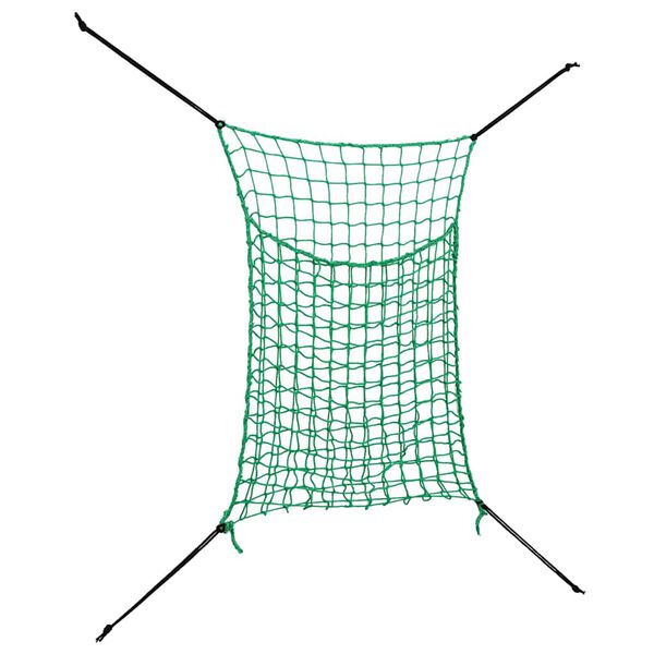 vidaXL Hay Net Set of 2 Green Polypropylene 0.9 x 1.5 m Durable