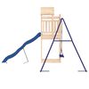 vidaXL Outdoor Playset Blue, Natural Solid pine wood, Polypropylene, Metal