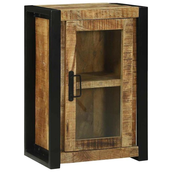 vidaXL Bathroom Cabinet Brown 15.7" x 11.8" x 23.6" Solid Mango wood