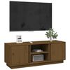 vidaXL TV Cabinet Honey Brown Solid Pine Wood Medium TV Cabinet