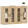 vidaXL Wall Mounted Cabinet Set of 2 Sonoma oak