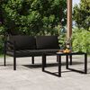 vidaXL Garden Lounge Set Anthracite Aluminum, Polyester Medium Modular