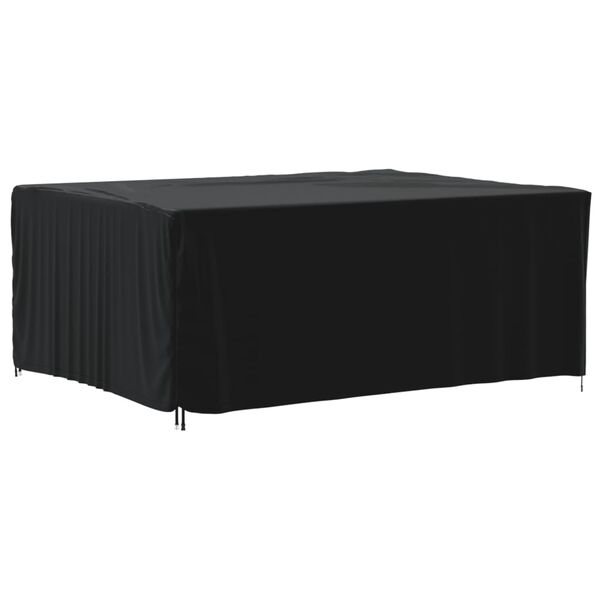 vidaXL Garden Furniture Cover Black 420D Oxford fabric with PU coating