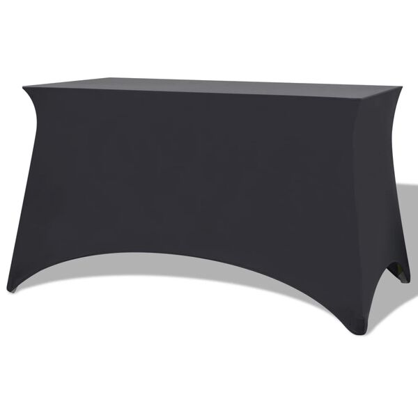 vidaXL Table Cover Set of 2 Anthracite Polyester: 90%, Elastane: 10%