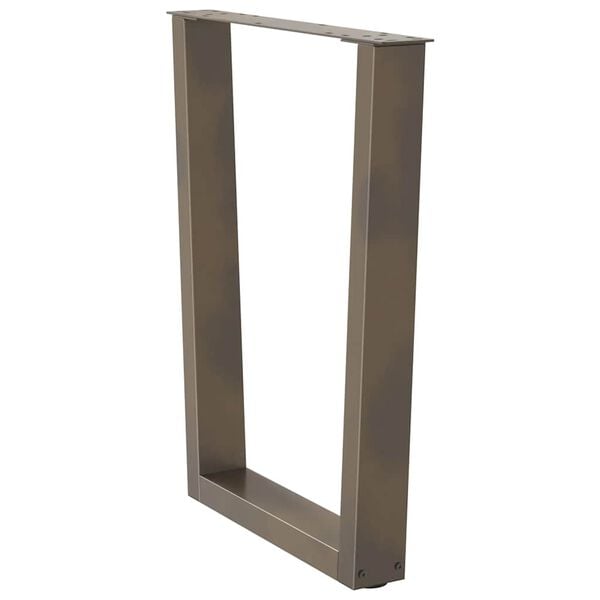 vidaXL Dining Table Leg Natural Steel Powder-coated Steel Standard