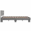 vidaXL Bed Frame Grey Sonoma Engineered wood Small Double Durable
