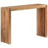 vidaXL Console Table Natural Wood Solid Acacia Wood 43.3 x 11.8 x 29.9 in