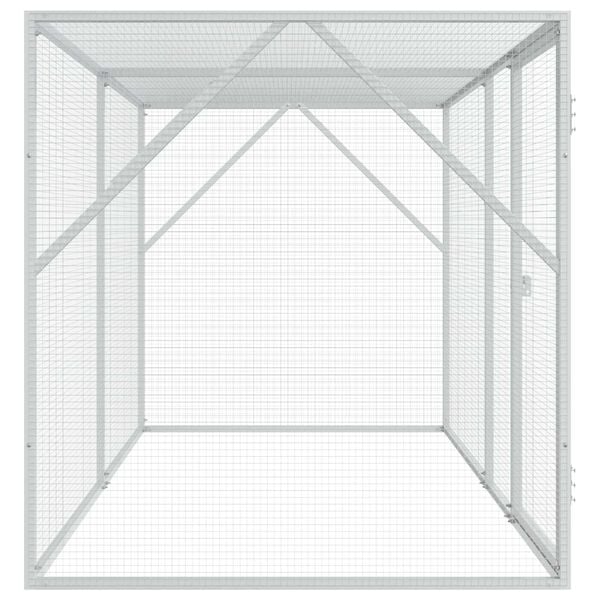 vidaXL Bird Cage Anthracite 208 x 102 x 108 cm Galvanized steel