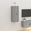 vidaXL Wall Mounted TV Cabinet Grey sonoma Engineered wood Medium