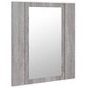 vidaXL LED Mirror Cabinet Gray sonoma Engineered wood, acrylic