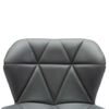 vidaXL Bar Stool Grey 17.32 x 18.90 x 41.54 in Faux Leather