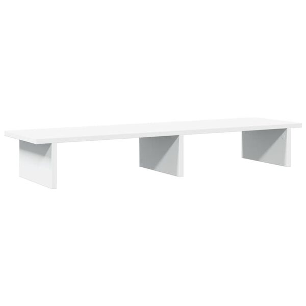 vidaXL Monitor Stand White 39.4x10.6x5.9" Engineered Wood