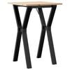 vidaXL Dining Table Natural wood and black