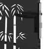 vidaXL Garden Gate 33.5x68.9" Corten Steel Bamboo Design