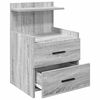 vidaXL Bedside Cabinet Set of 2 Grey Sonoma Engineered wood