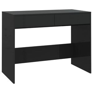 vidaXL Desk Black Engineered wood 39.8 x 19.7 x 30.1 in Desk