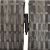vidaXL Room Divider 4 Panels Gray Poly Rattan