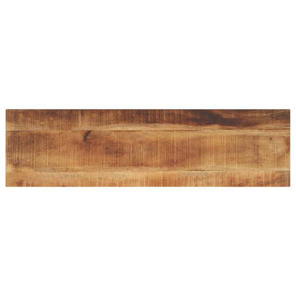 vidaXL Table Top 39.4"x11.8"x1" Rectangular Solid Wood Rough Mango