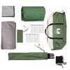 vidaXL Family Tent Dome 6-Person Green Waterproof