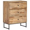 vidaXL Sideboard Natural wood color Reclaimed teak wood Medium Sideboard