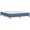 vidaXL Platform Bed Frame Blue 70.87 x 78.74 in Fabric