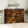 vidaXL Sideboard Smoked Oak Engineered Wood Medium Sideboard