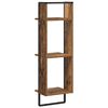 vidaXL Wall Shelf Old Wood 11.81 x 9.84 x 39.37 in Engineered Wood