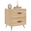 vidaXL Bedside Cabinet Set of 2 Sonoma oak