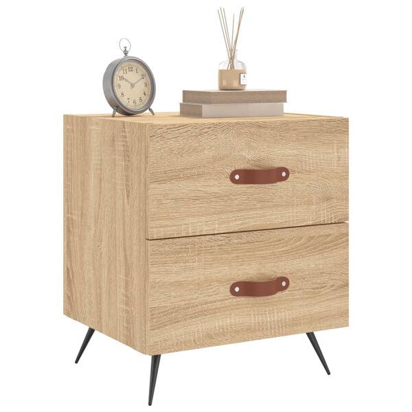 vidaXL Bedside Cabinet Set of 2 Sonoma oak