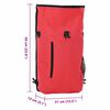 vidaXL Bicycle Bag Red 31 x 13 x 58 cm Polyester