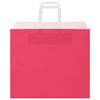 vidaXL Paper Bags 50 pcs with Handles Pink 32x22x28 cm