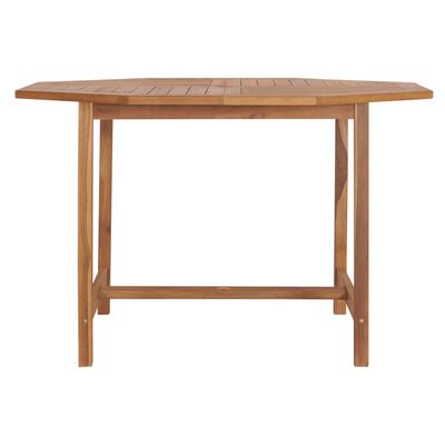 vidaXL Patio Table 47.2"x47.2"x29.5" Solid Teak Wood