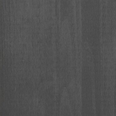 vidaXL Sideboard HAMAR Dark Gray 35.4"x15.7"x31.5" Solid Pinewood