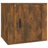 vidaXL Bedside Cabinet Set of 2 Smoked Oak Engineered wood Medium