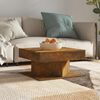 vidaXL Coffee Table Smoked Oak Engineered wood Low Coffee Table