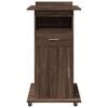 vidaXL Lectern Brown Oak Engineered Wood Standard Lectern Rectangular