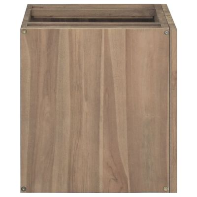 vidaXL Wall-mounted Bathroom Cabinet 23.6"x15.4"x15.7" Solid Wood Teak