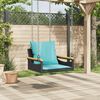 vidaXL Patio Swing Bench Black