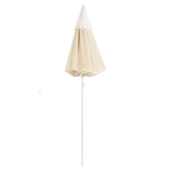 vidaXL Garden Parasol Sand 100% Polyester, Steel 70.9 in diameter
