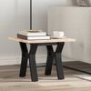vidaXL Coffee Table Legs Black Powder-coated Steel Medium Industrial