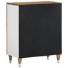 vidaXL Sideboard Natural Mango with White Paint