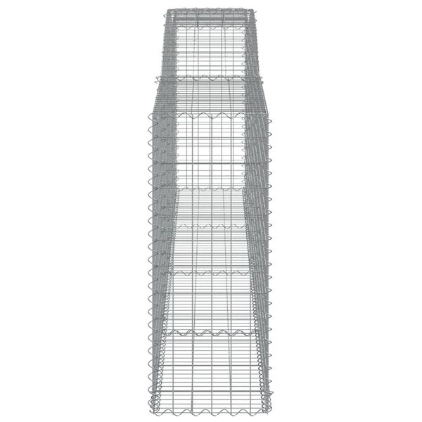 vidaXL Gabion Basket Silver Galvanized iron Large Durable